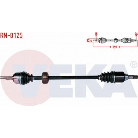 Resim Otoco Dacıa Dokker 1.5 Dcı Uzunluk 898MM 2012- Komple Aks Sağ Ön 391002807R|391006130R|391006276R 