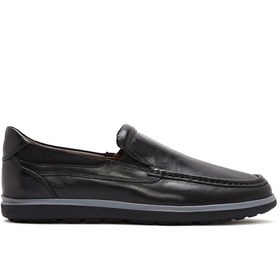 Resim Derimod Erkek Siyah Rugan Hakiki Deri Hakiki Hakiki Deri Klasik Ayakkabı 25SFD602718 