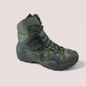 Resim Lıghtınghm Askeri Kamp Taktikal Trekking Fermuarlı Outdoor Suni Deri Taktik Kışlık Bot 