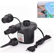 Resim Youtek Ev Ve Araç İçin Elektrikli Hava Pompa - 50w, 110-240v, Şişirme/boşaltma, 3 Adaptör, Havlu Yatak, Havuz Oyuncakları, Kolay Kullanıma Uygun 