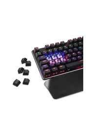 Resim Gamepower Calypso Siyah Optik Mekanik Su Geçirmez Oyuncu Klavye Mavi Switch 