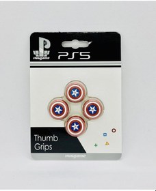 Resim Ps5 Ps4 Xbox Analog Koruyucu Captan Amerika Desenli 