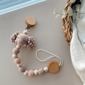 Resim Amigurumi Köpüş Oyuncak - Emzik Zinciri 