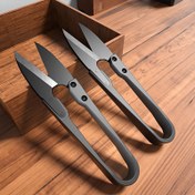 Resim 1 Adet Sağlam Keskin Bıçaklı Dikiş Makası - Ergonomik Tutuşlu, Taşınabilir Tasarım - Ev ve Seyahat İçin İdeal - Kumaş Kesme, Dikiş ve El İşi Aleti - Yay Mekanizmalı, Dayanıklı Yapı (Siyah), Dikiş Malzemeleri, Quilting Ekipmanları 