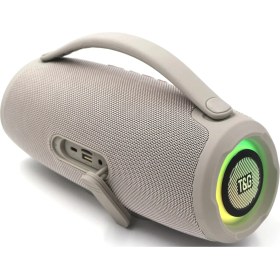 Resim USB Sd Kart Girişli Fm Radyolu Bluetoothlu Ledli Müzik Kutusu Hoparlör TG418 