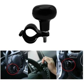 Resim PINUKS Direksiyon Topuzu Dönerli Metal Lüx Siyah Oto Aksesuar Premium 