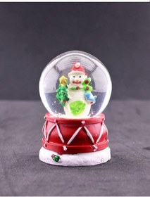 Resim Mini Boy Işıklı Yılbaşı Kar Küresi 6.5 Cm Sevgiliye Yeni Yıl Hediyesi 2023 Kardan Adam Temalı Kar Küresi 6.5 Cm Kar Küresi 