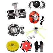 Resim Benzinli Tırpan Paletli Çapalama Aparatı 26 Mm 9 Diş + Yedilii Lüks Bahçivan Seti 