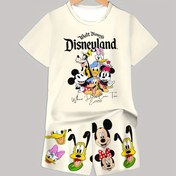 Resim 3D Baskılı Çocuk Seti DISNEY Stitch Mickey Mouse Büyük Kahraman 6 Stitch Pamuk Prenses Elsa Denizkızı Karikatür Seti, Açık Hava İçin Mükemmel 