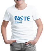 Resim Paste - Ctrl+V Beyaz Çocuk Tshirt 