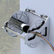 Resim 2 Paket Gümüş Gri Metal Bahçe Hortum Tutucu Duvar Montajı, Dayanıklı, Güvenlik Topuzu ile, Elektrik Gerektirmez, Su Hortumu Makaraları ve Kart Aksesuarları ile Güvenli Depolama için Uyumlu 