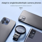 Resim 52mm Klipsli CPL Telefon Kamera Lens Filtresi, Akıllı Telefonlar için Ultra İnce Dairesel Polarize Filtre - Renk Doymasını Artırır, Parlamayı Azaltır, Taşınabilir ve Çıkarılabilir 