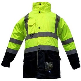 Resim Junıor Jn1003 S 5+1 İçi Çıkmalı Oxford Fosforlu Parka Sarı-Lacivert 