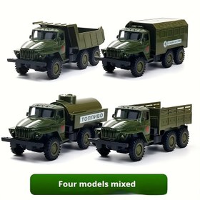Resim Askeri Alaşımlı Off-Road Minyatür Araba - Çek-geri Eylemli Şık Döküm Model, Dayanıklı Plastik/Metal, Piller Gerekmez - Otomobil Tutkunları ve Modaya Uygun Ev Dekoru için İdeal Hediye 