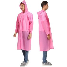 Resim Tezzgelsin Erkek Rüzgar Geçirmez Kapüşonlu Yağmurluk Pembe 