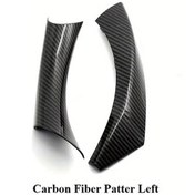 Resim Xuweiwei For Bmw 3 Serisi E90 E91 E92 E93 2005-2012 Carbon Fiber Sol İç Kapı Kolu Kapağı Kolay Montaj 