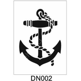 Resim Deniz Temalı Desen Stencil Şablon 35X50 Dn-002 