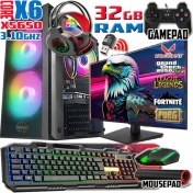 Resim WarboX Eagle 22" Monitör Xeon X5650 32gb Ram 256gb SSD 250gb HDD R7 240-4gb E.kartı Gaming Takım Bilgisayar 