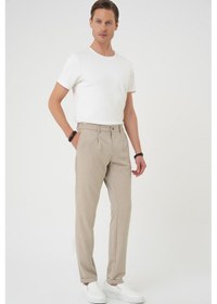 Resim Efor Comfort Fit Beli Lastikli Pileli Bej Jogger Pantolon P 1182 Bej 