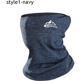 Resim Chaoduo Shop Stil1-Lacivert Stili 2021 Kış Bisiklet Eşarp Erkek Kadın Boyun Tüp Yüz Kapak Clatyle Moda Bandana Açık Spor Motosiklet Isıtıcı Atkılar (Yurt Dışından) 