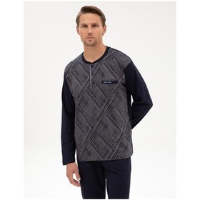Resim Pierre Cardin Erkek Lacivert Pijama Takım 50322640-200 Lacivert 