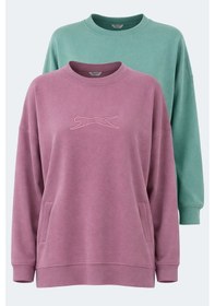 Resim Slazenger Vıkentı Sw 2 Li Set Kadın Sweatshırt Yeşil - Gül 