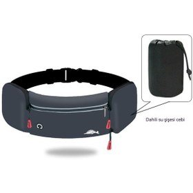 Resim Çok Fonksiyonlu Spor Bel Çantası-koyu Gri Su Isıtıcısı Modeli Koyu Gri 