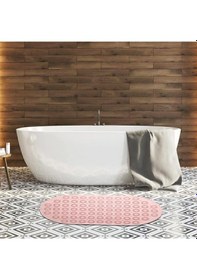 Resim Dln Shop 2 Adet Massage Bath Math Banyo & Duş Kaydırmazı Pembe Renk Masajlı Model Banyo Paspas V-142 Pembe 
