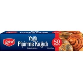 Resim Silikonlu Pişirme Kağıdı 37CM x 50 M 1 Adet Beyaz 
