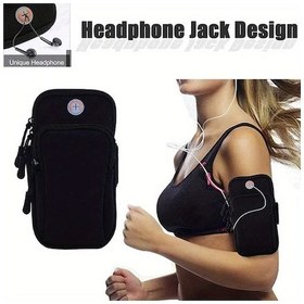 Resim Chenkestoreone Siyah Su Geçirmez Koşu Kol Çantası Telefonunu Güvenle Sakla 