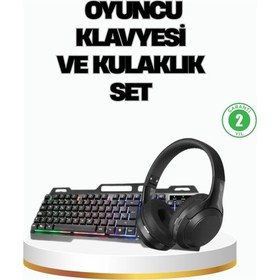 Resim Hn01 Kulaklık + Pg-8018 Oyuncu Klavyesi Set 