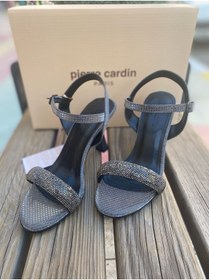 Resim Pierre Cardin ® | PC-54532 Taş Detaylı Kadın Topuklu Sandalet Ayakkabı 