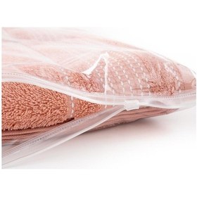 Resim Pamuk Havlu Ladin Yumuşak Ve Su Emici Banyo Havlusu 50x90 Şampanya 