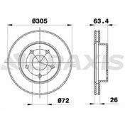 Resim ON FREN DISKI JEEP GRAND CHEROKEE II 99>05 