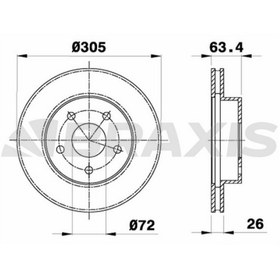 Resim ON FREN DISKI JEEP GRAND CHEROKEE II 99>05 