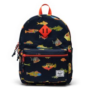 Resim Herschel Heritage™ Çocuk | Su İtici Kumaş Sırt Çantası, 15 L - Balık Desen Lacivert / OS 