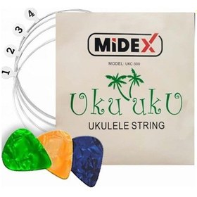 Resim Midex Ukc-300 Ukulele Teli 1 Takım Pena Hediye 