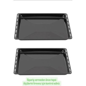 Resim Becen House Ankastre Parlak Derin Fırın Tepsisi 2 Li Set 45,5*37,5*3,5 cm 