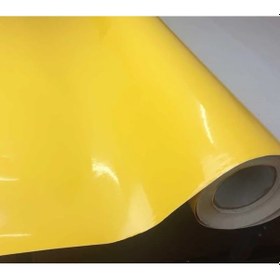 Resim Sarı Renk Dayanıklı Araç Motor Mobilya Folyosu 126cm X 30 Cm 