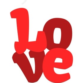 Resim Tsc I Love Sticker Yapıştırma 16 cm 