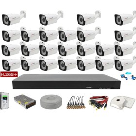 Resim Cenova 24'lü 2mp Ahd Full Set+Harddisk Güvenlik Kamerası 