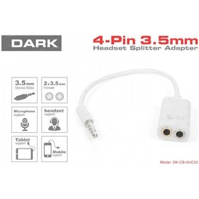 Resim Dark Dk Cb Auc03 1x Erkek Stereo 2x Dişi Ses Ara Kablosu 