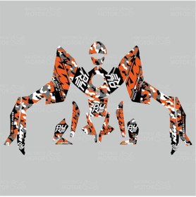 Resim Ktm Duke 390 Camouflage Design Sticker Set (2011-2016) 