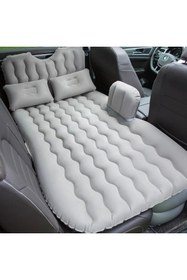 Resim carlone Şişme Araç İçi Seyahat Yatağı Oto Araç İçi Yatak Gri Renk Pompa+Yastık Dahil 