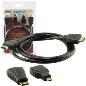 Resim HDMI KABLO 1.5 METRE 3LÜ SET POWERMASTER (MICRO HDMI HDMI*MİNİ HDMI HDMI) 