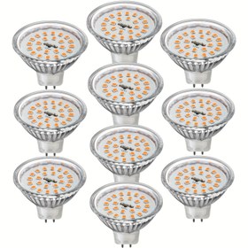 Resim MR16 LED Ampuller, 2700K Sıcak Beyaz, 500LM 5W GU5.3 MR16 ACDC 12V 45 Derece Işın Açısı Peyzaj, Gömme, Raylı Aydınlatma, Koridor Lambası 4/ 6/ 10 Paket 