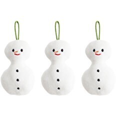 Resim 3'lü Set Kardan Adam 10 Cm 