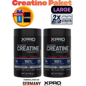 Resim Xpro Nutrition Xl Creatıne Paketi Toplam:1000gr 200 Servis Aromasız 