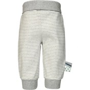 Resim Organicera Organik Beli Çizgili Lastikli Pantolon,grey Melanj 