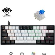 Resim Valkyrie Leaven K620 RGB 61 Key Mavi Tuş Mekanik Oyun Klavyesi 
